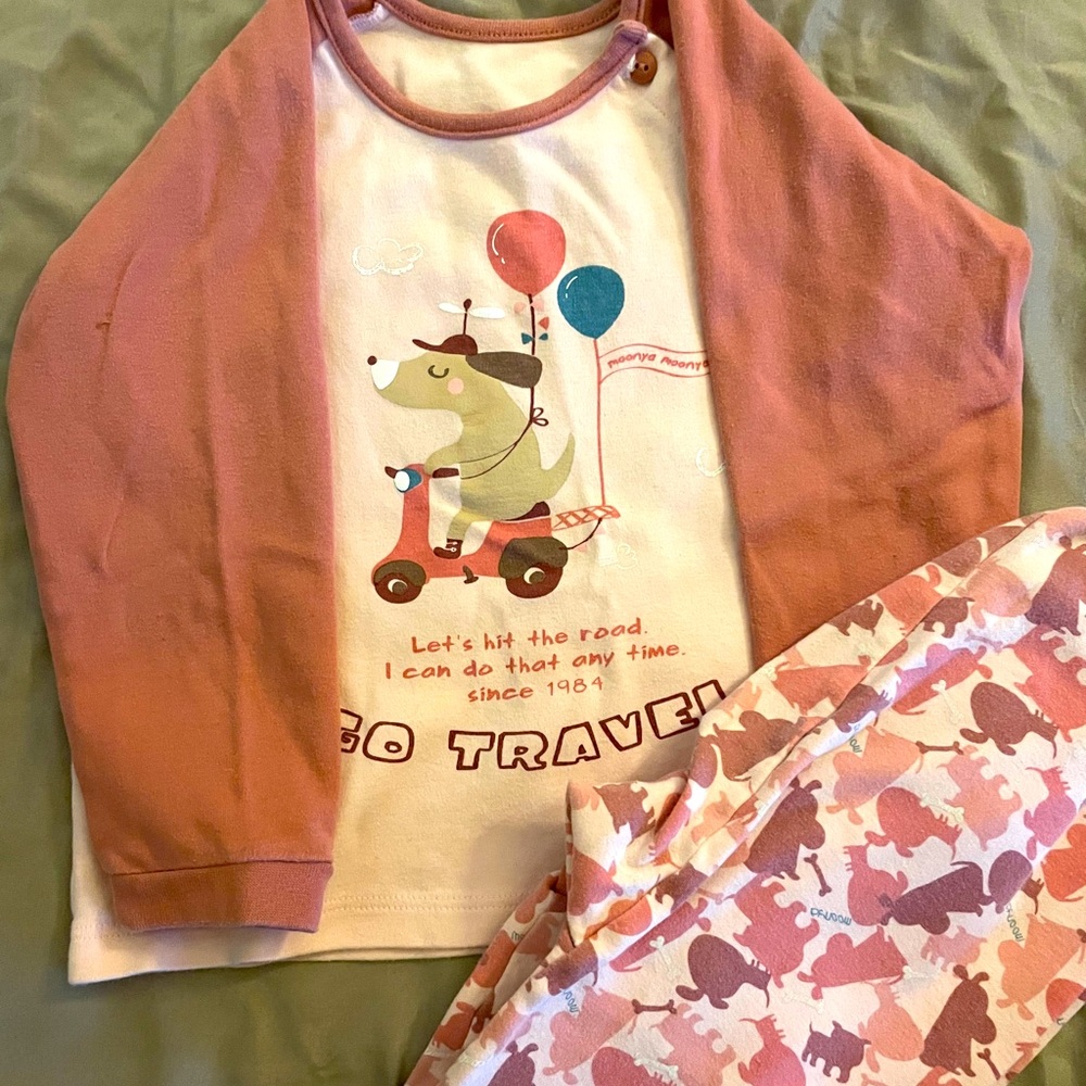 “Go Travel” Pajama Set